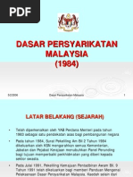 Dasar Pensyarikatan Malaysia 1