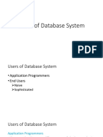 Users of Database System