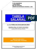 Tabela Salarial Lei 2015 Reajuste