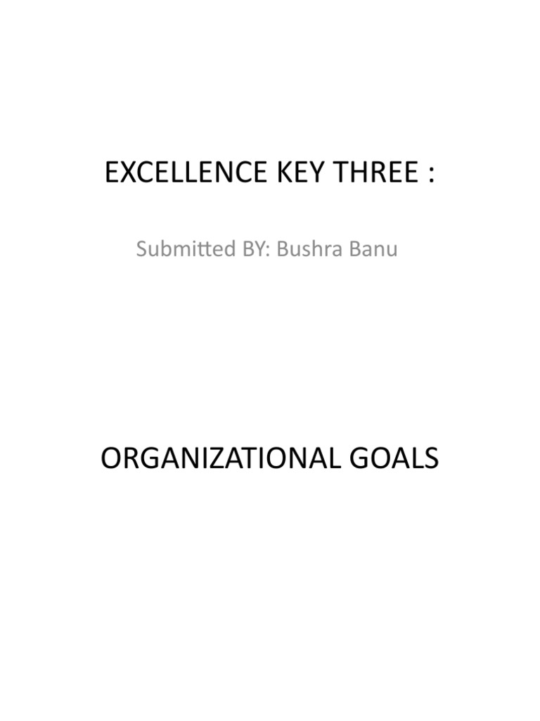 Key Strategies for Organizational Excellence | PDF