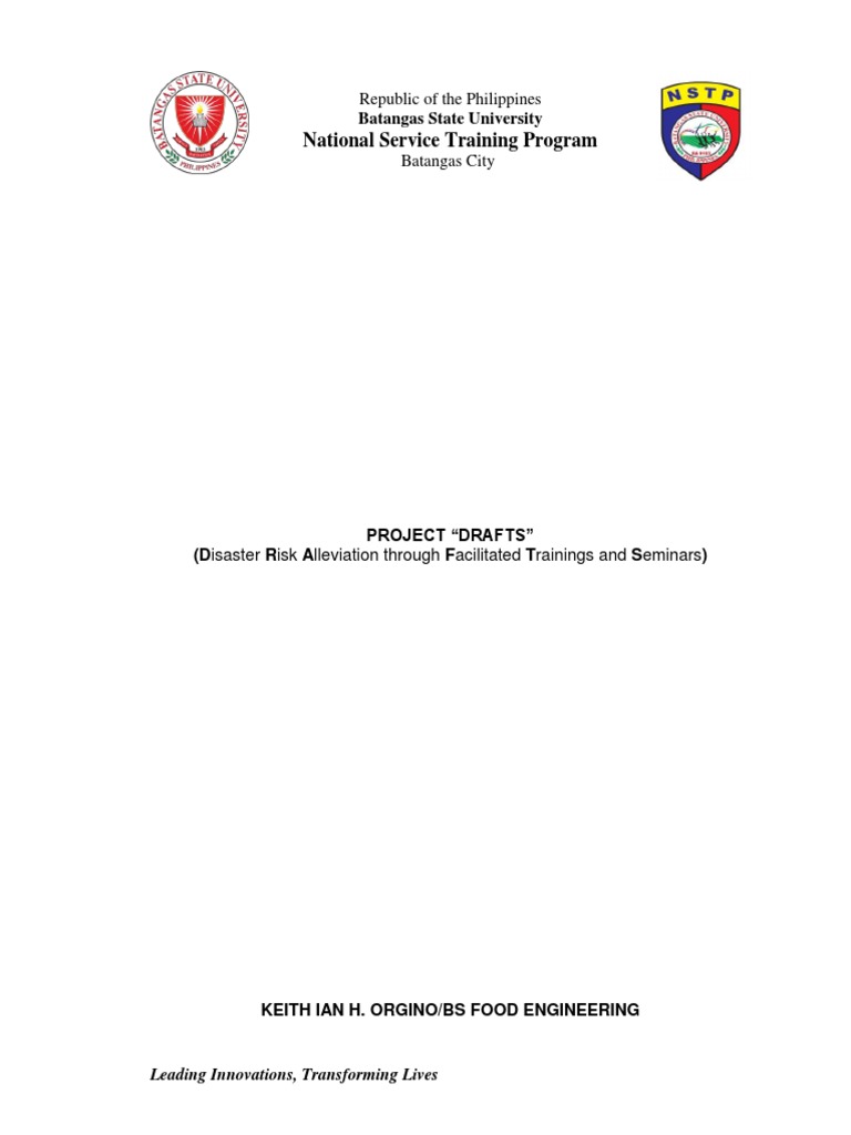 v2.0 - CWTSProjectProposal - Orgino, Keith Ian H | PDF | Environmental ...