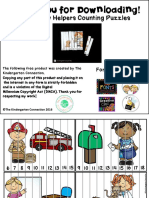 Community Helpers Counting Puzzles PDF