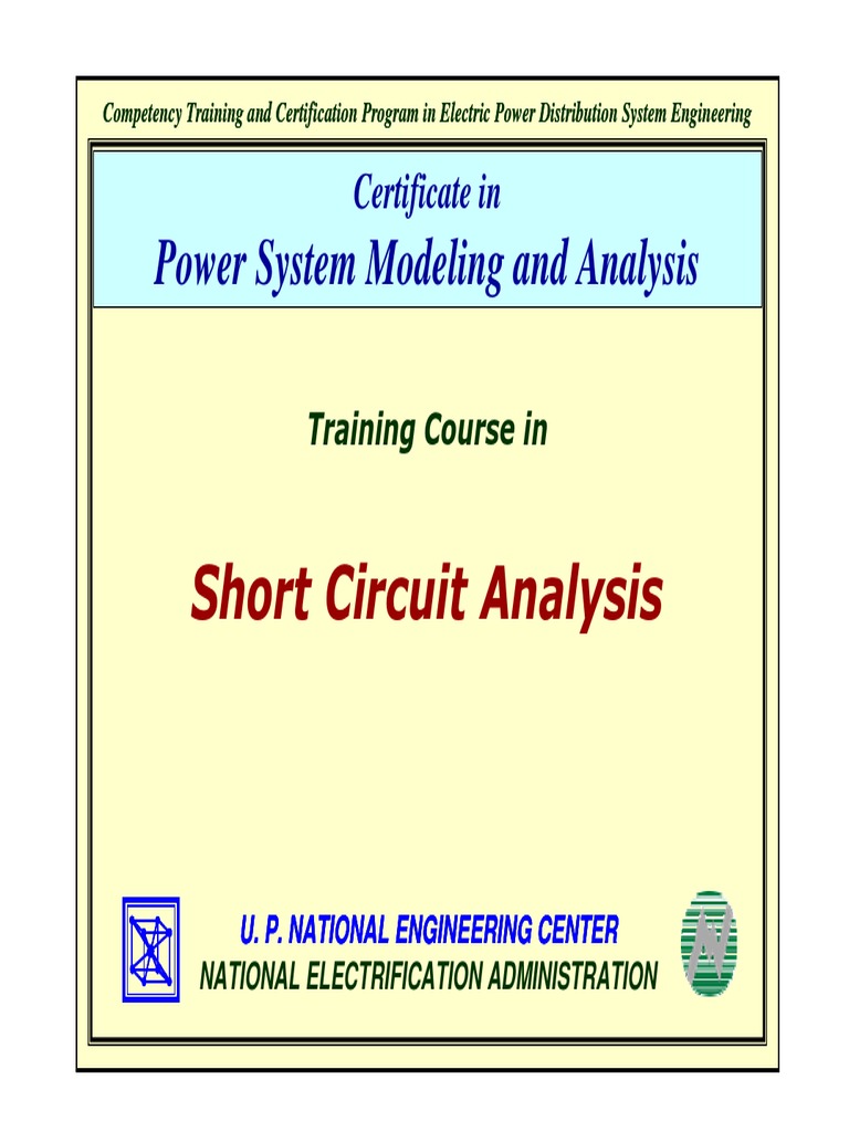 CP1 B9 Lecture No. 4 Short Circuit Analysis PDF PDF Electrical