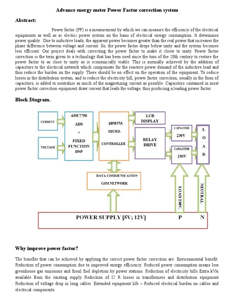 Advanced Power Factor Correction System | PDF | Ac Power | Electric Power