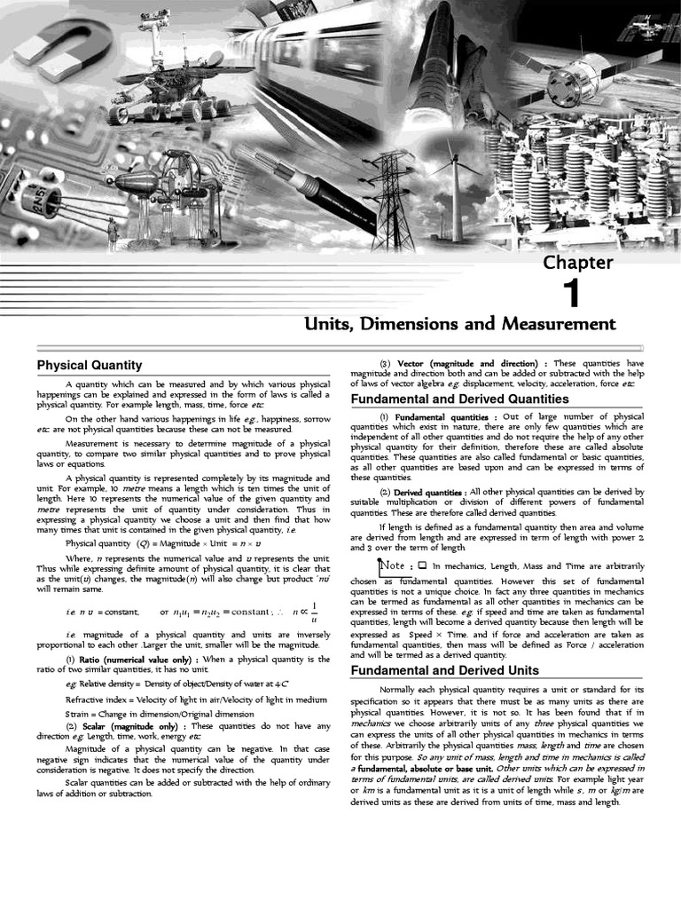01 Measurements Quantity Euclidean Vector