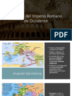 Caída Imperio Romano Occidente