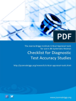 JBI Critical Appraisal-Checklist For Diagnostic Test Accuracy Studies2017