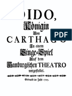 Graupner - Dido, Königin Von Carthago (Libretto, 1707)