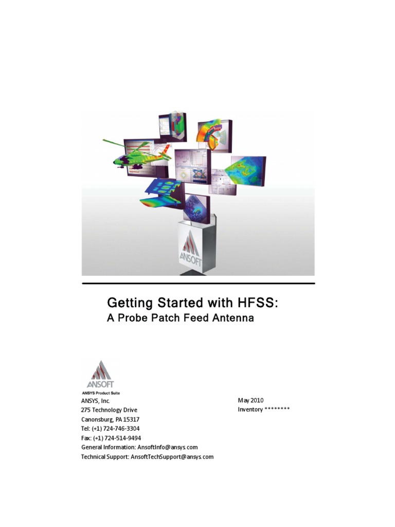 HFSS 13patchantennacoax PDF | PDF | Computer Keyboard | Menu (Computing)