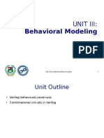 412n - Unit III - Behavioral Modeling