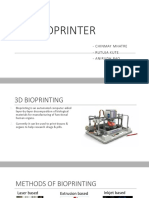 3D Bioprinter: - Chinmay Mhatre - Rutuja Kute - Anirudh Rao