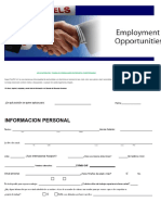 Job Application Interview Questionnaire Form - En.es