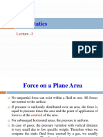 Fluid Statics Lecture Force Calculations