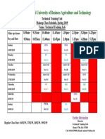 Makeup Class Schedule - TTU