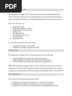 Independent Samples T Test (LECTURE)