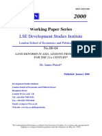 LSE Development Studies Institute: Working Paper Series