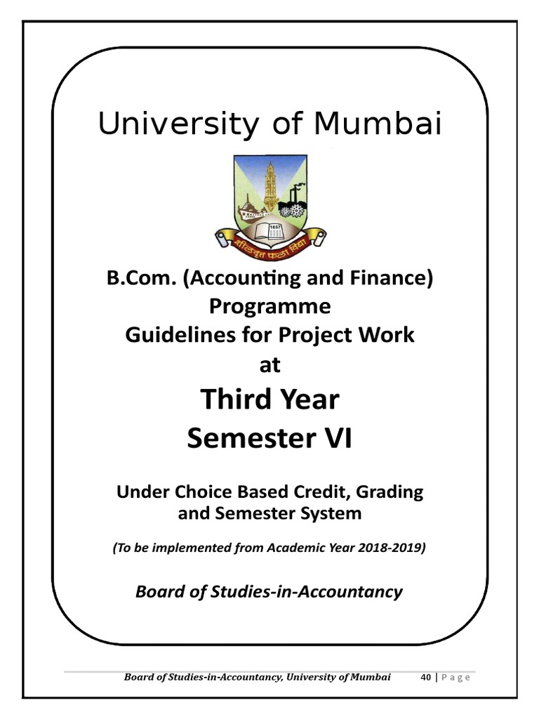 University of Mumbai: Third Year Semester VI | PDF | Data Analysis ...