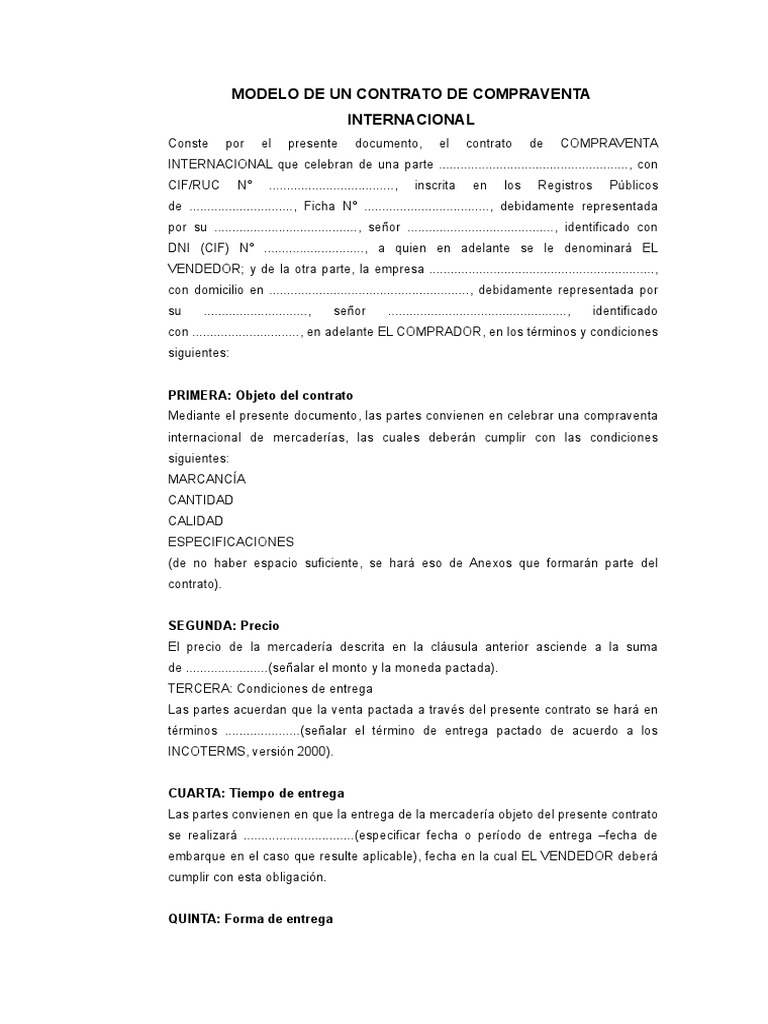 MODELO DE UN CONTRATO DE COMPRAVENTA.doc Carta de