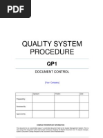 Download Document Control Procedure Example by ISO 9001 Checklist SN40397554 doc pdf