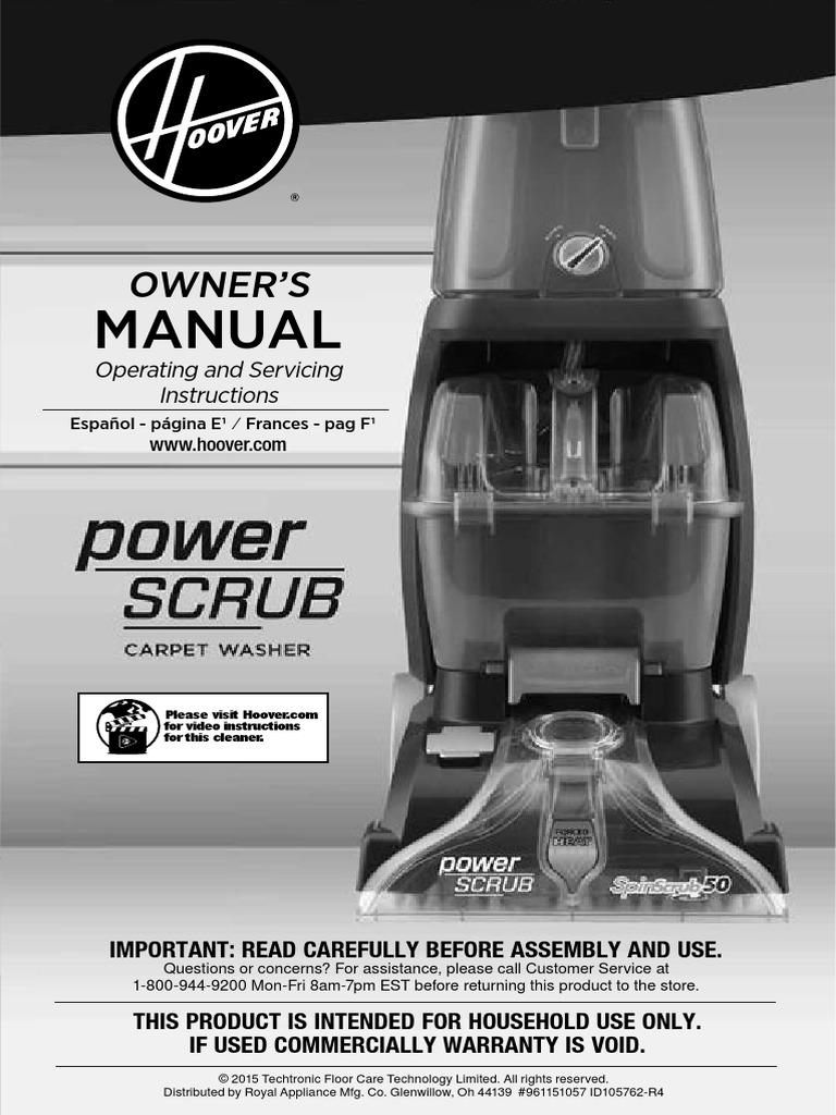 FH50150NC Hoover User Manual PDF PDF Electrical Connector Electrician
