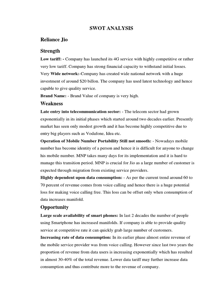 Telecom Sector SWOT Analysis Overview | PDF | 4 G | Mobile Phones