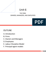 Unit 6: The Firm: Owners, Managers, and Employees