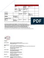 Teaching Schedule 2018-2019 Updated