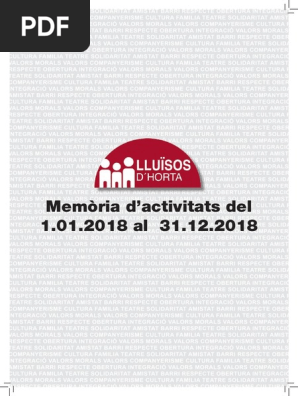 Memòria 2018