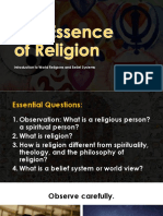 Intro to Religion