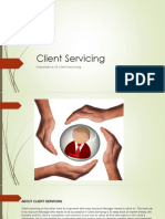 Client Servicing