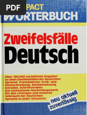 Zweifelsfalle Deutsch Compact Worterbuch