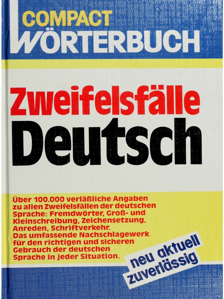Zweifelsfalle Deutsch Compact Worterbuch