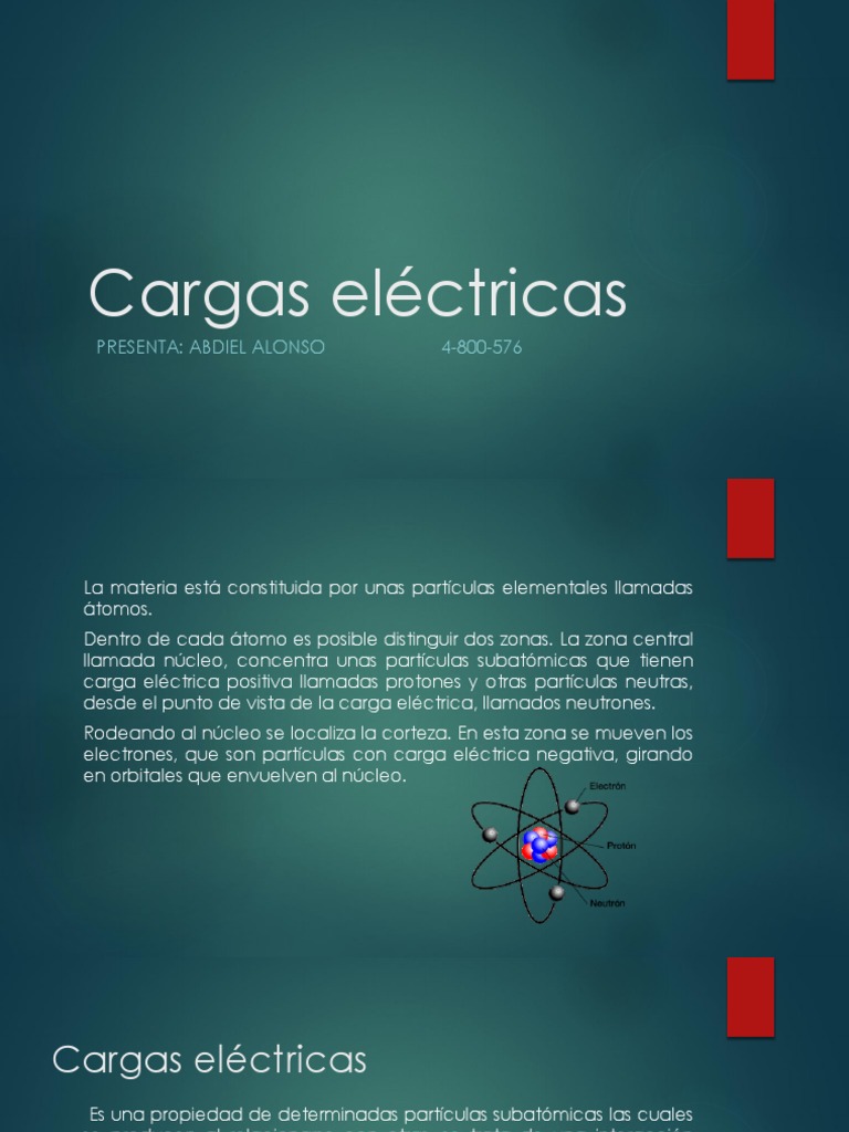 Cargas Electricas PDF Carga eléctrica Electrostática