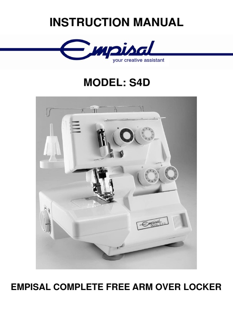 Empisal S4D IM PDF Sewing Machine Textiles