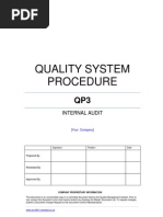 Download Internal Audit Procedure Example by ISO 9001 Checklist SN40398581 doc pdf