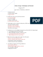 Solar Photovoltaics: Energy, Technologies and Materials Assignment-08