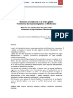 Memorias y Resistencia en El Orden Global: Testimonios de Mujeres Migrantes en Montevideo