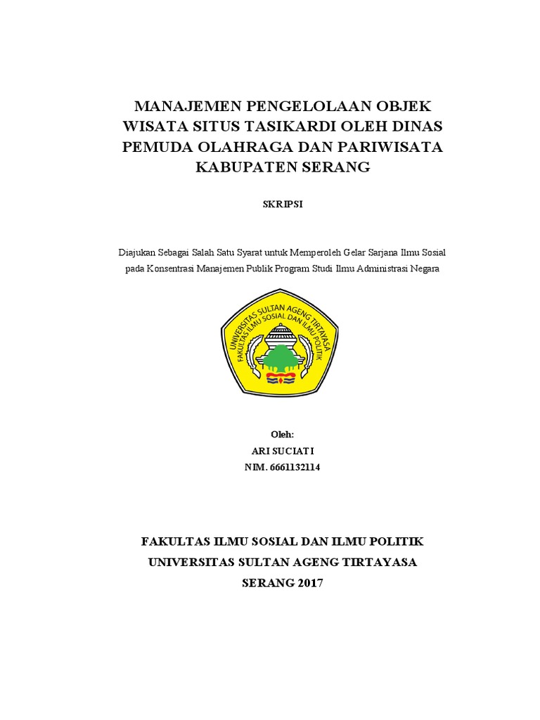 Materi Kuliah Faktor Yang Mempengaruhi Pengelolaan Objek Wisata