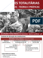 Os regimes totalitários fascistas e nazis