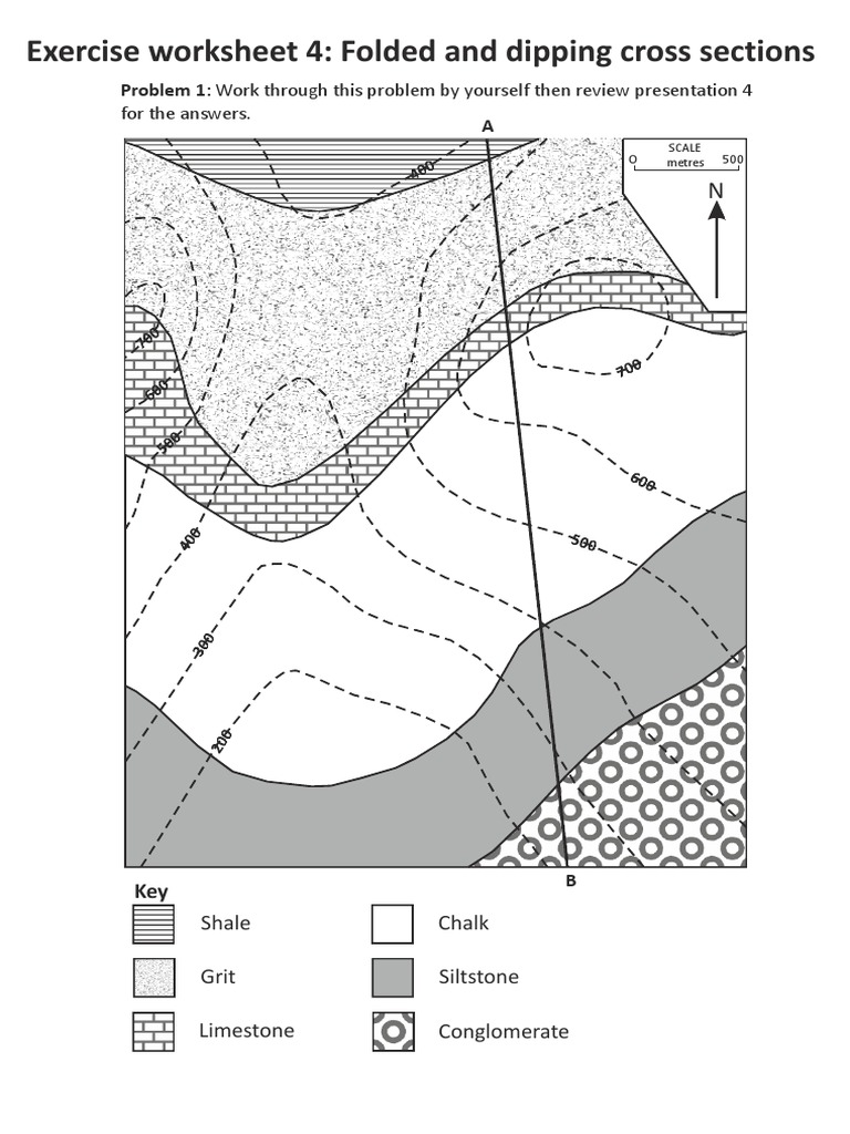 Cross Section Exercise Worksheet | PDF