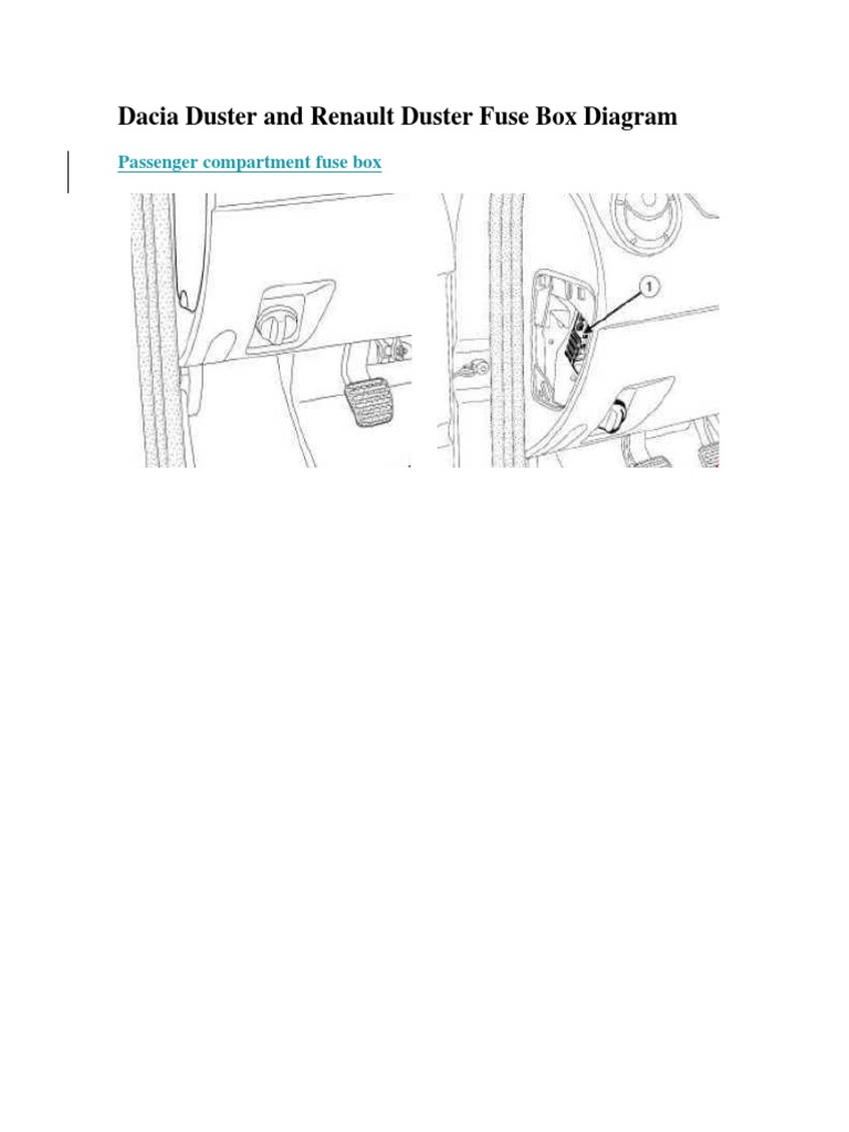 Dacia Duster and Renault Duster Fuse Box Diagram.docx | Relay