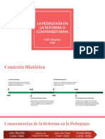 La Pedagogía en La Reforma o Contrareforma