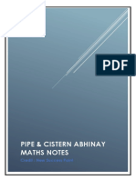Pipe& & Cistern Abhinay Notes