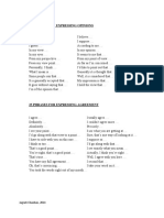 Vocabulary To Express Your Opinion