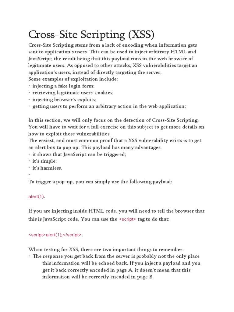 Cross-Site Scripting (XSS) | PDF | Cyberspace | Computer Security