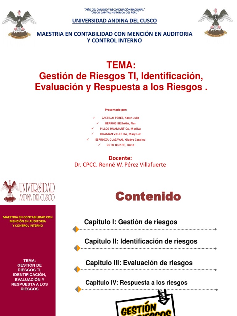 Gestión de Riesgos TI: Identificación y Respuesta | PDF | Auditoría ...