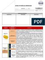 Esquema de Sesion de Aprendizaaje de Religion