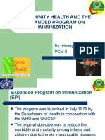 Community Health and The Expanded Program On Immunization: By: Hoang Tran PCM Ii