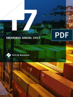Port de Barcelona Memoria Anual 2017 Es PDF