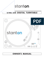 Stanton STR8.150 Digital Turntable - Owner's Manual